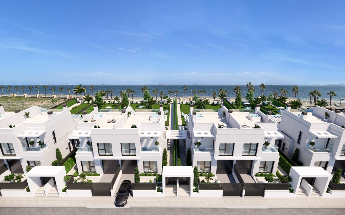 New Build - Property on the beach. Fantastic view to La Manga. Your own gate to the beach and the beach promenade. Sun roof with yacuzzi. - - New Build - Property on the beach. Fantastic view to La Manga. Your own gate to the beach and the beach promenade. Sun roof with yacuzzi. - -