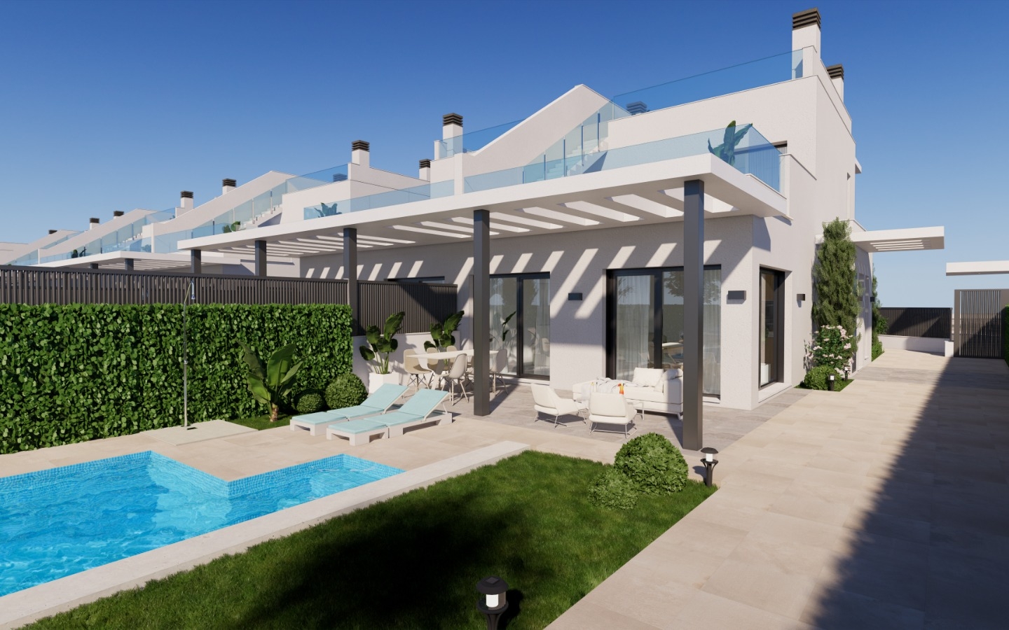 New Build - Property on the beach. Fantastic view to La Manga. Your own gate to the beach and the beach promenade. Sun roof with yacuzzi. - - New Build - Property on the beach. Fantastic view to La Manga. Your own gate to the beach and the beach promenade. Sun roof with yacuzzi. - -
