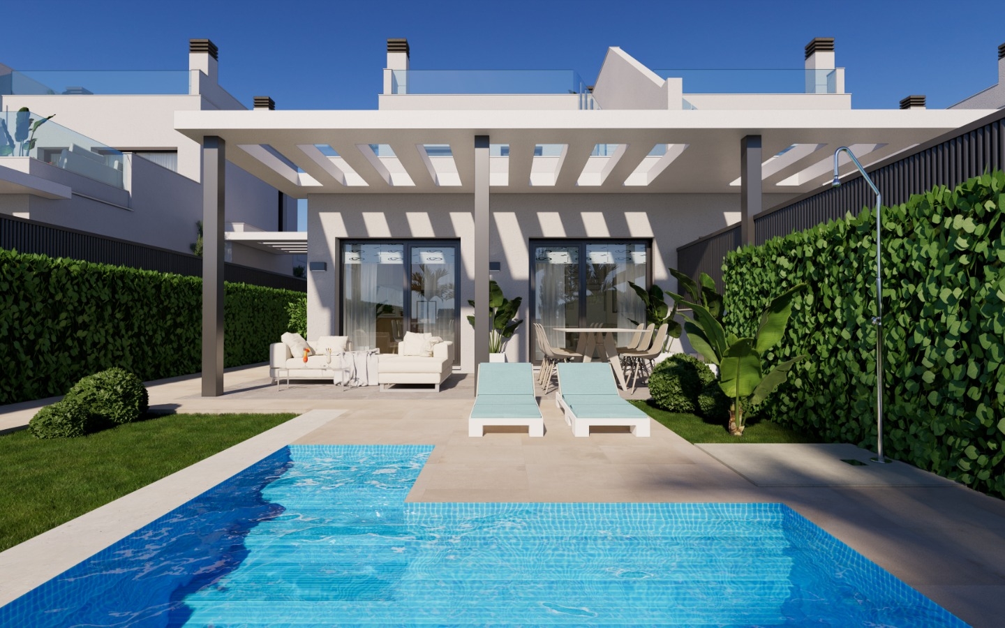 New Build - Property on the beach. Fantastic view to La Manga. Your own gate to the beach and the beach promenade. Sun roof with yacuzzi. - - New Build - Property on the beach. Fantastic view to La Manga. Your own gate to the beach and the beach promenade. Sun roof with yacuzzi. - -