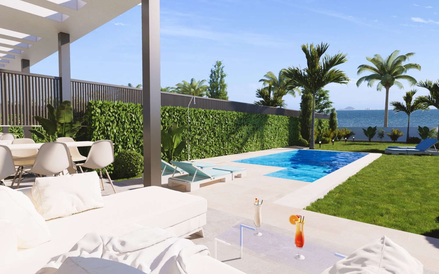 New Build - Property on the beach. Fantastic view to La Manga. Your own gate to the beach and the beach promenade. Sun roof with yacuzzi. - - New Build - Property on the beach. Fantastic view to La Manga. Your own gate to the beach and the beach promenade. Sun roof with yacuzzi. - -