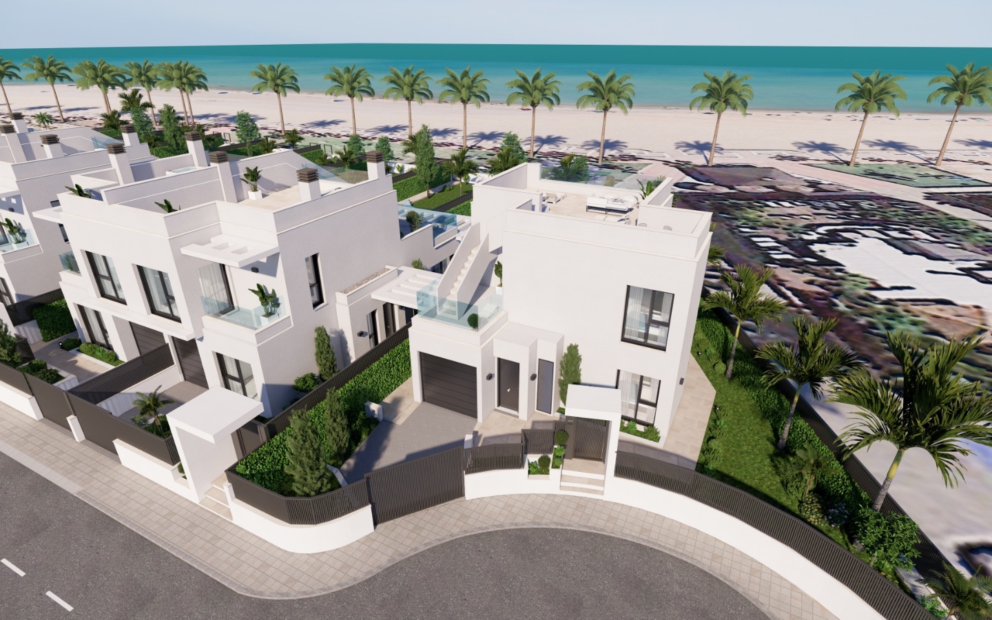 New Build - Property on the beach. Fantastic view to La Manga. Your own gate to the beach and the beach promenade. Sun roof with yacuzzi. - - New Build - Property on the beach. Fantastic view to La Manga. Your own gate to the beach and the beach promenade. Sun roof with yacuzzi. - -