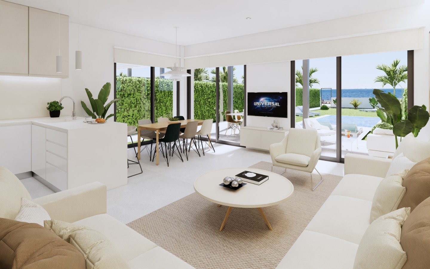 New Build - Property on the beach. Fantastic view to La Manga. Your own gate to the beach and the beach promenade. Sun roof with yacuzzi. - - New Build - Property on the beach. Fantastic view to La Manga. Your own gate to the beach and the beach promenade. Sun roof with yacuzzi. - -