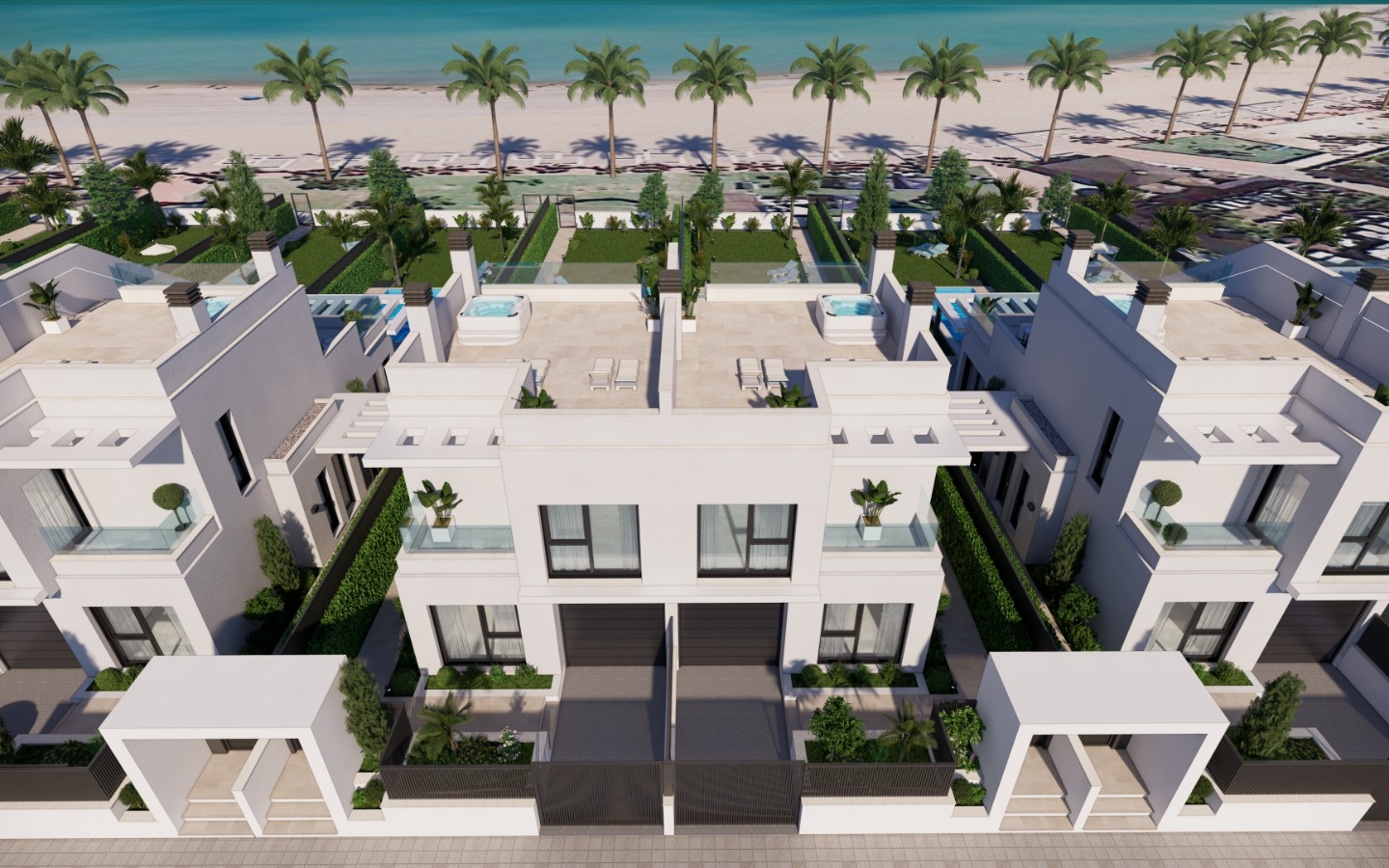 New Build - Property on the beach. Fantastic view to La Manga. Your own gate to the beach and the beach promenade. Sun roof with yacuzzi. - - New Build - Property on the beach. Fantastic view to La Manga. Your own gate to the beach and the beach promenade. Sun roof with yacuzzi. - -