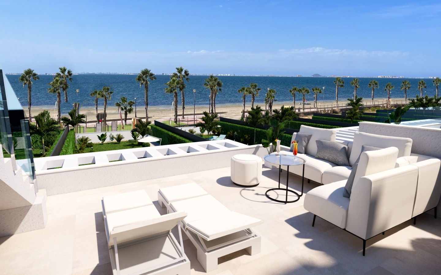 New Build - Property on the beach. Fantastic view to La Manga. Your own gate to the beach and the beach promenade. Sun roof with yacuzzi. - - New Build - Property on the beach. Fantastic view to La Manga. Your own gate to the beach and the beach promenade. Sun roof with yacuzzi. - -