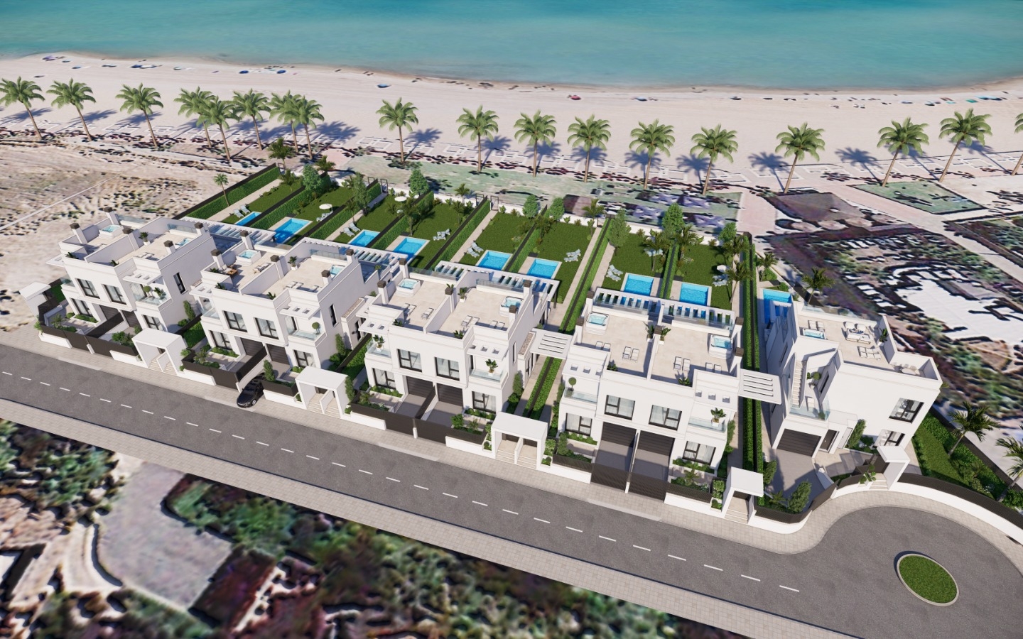 New Build - Property on the beach. Fantastic view to La Manga. Your own gate to the beach and the beach promenade. Sun roof with yacuzzi. - - New Build - Property on the beach. Fantastic view to La Manga. Your own gate to the beach and the beach promenade. Sun roof with yacuzzi. - -