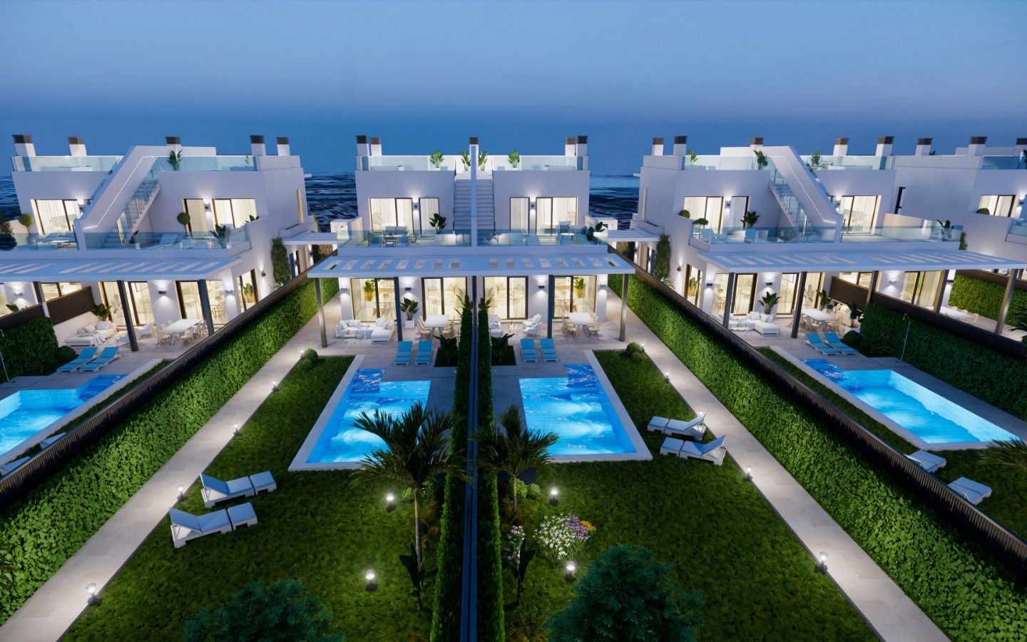 New Build - Property on the beach. Fantastic view to La Manga. Your own gate to the beach and the beach promenade. Sun roof with yacuzzi. - - New Build - Property on the beach. Fantastic view to La Manga. Your own gate to the beach and the beach promenade. Sun roof with yacuzzi. - -
